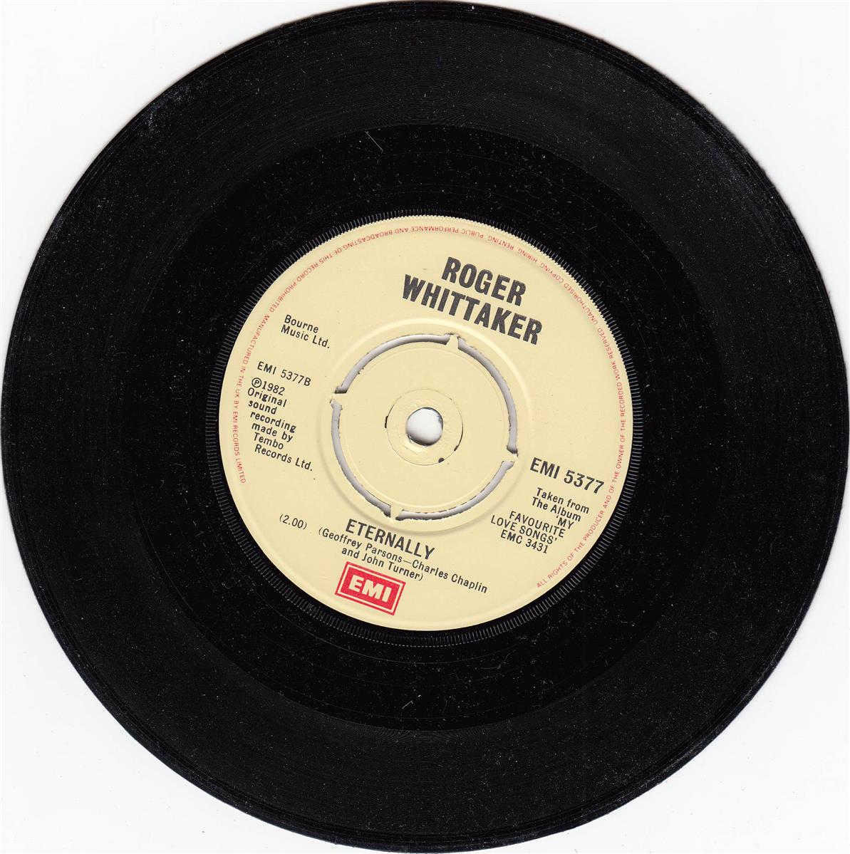 Roger Whittaker - Stranger On The Shore (UK)