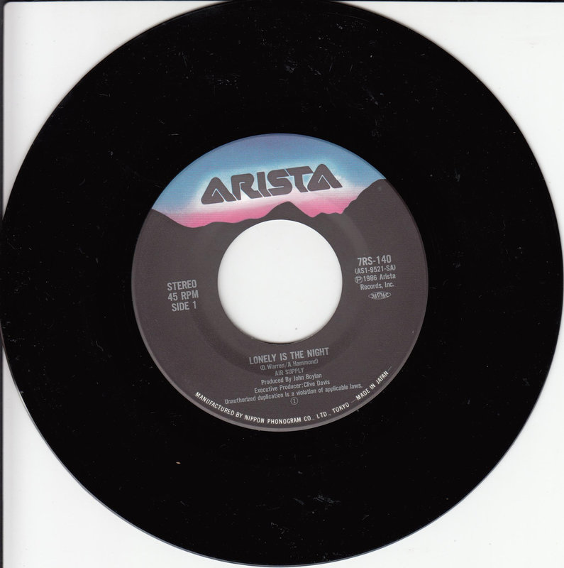 Air Supply – Lonely Is The Night (Japan)