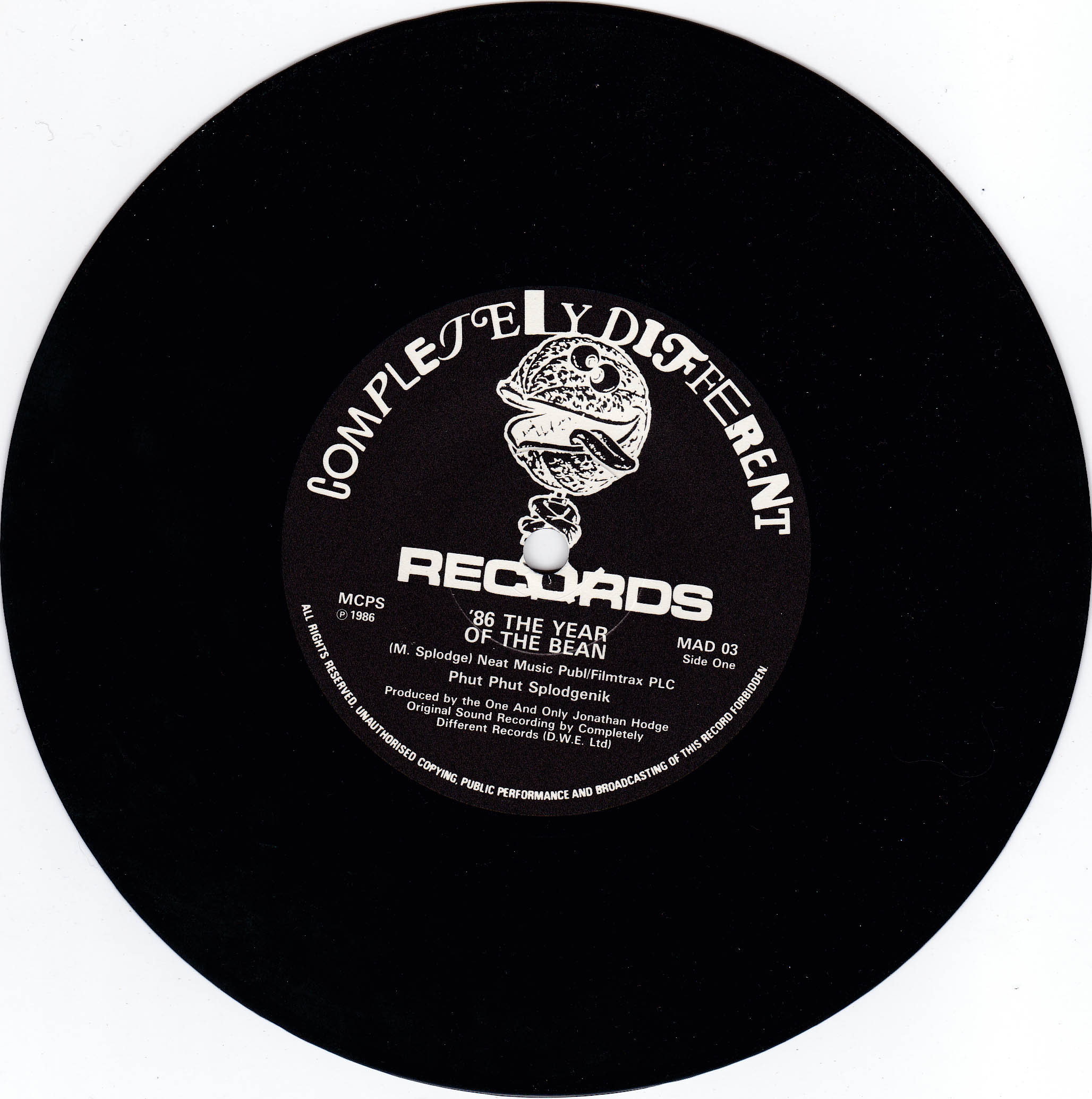Phut! Phut! Splodgenik - '86 The Year Of The Bean (UK)