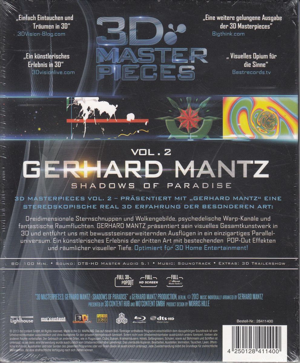 Gerhard Mantz - Shadows of Paradise 3D (BD)