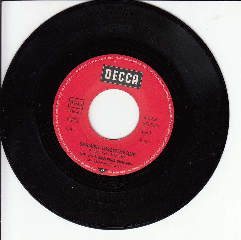 The Les Humphries Singers – Spanish Discotheque