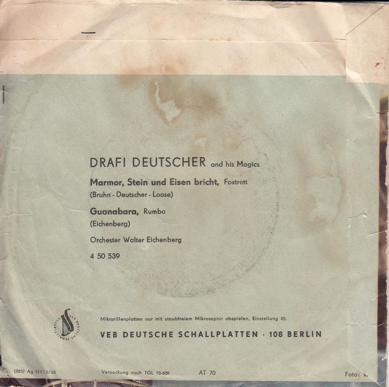 Drafi Deutscher - Marmor, Stein Und Eisen Bricht (DDR)