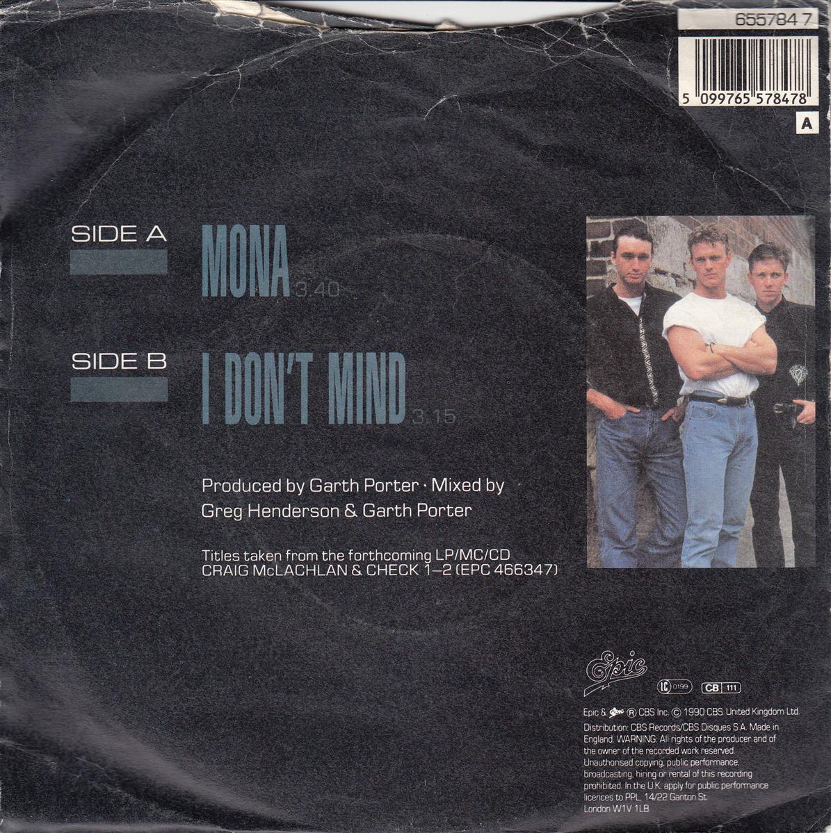 Craig McLachlan And Check 1-2 - Mona (UK)