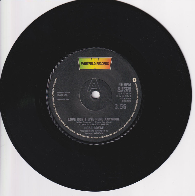 Rose Royce – Love Don't Live Here Anymore (UK)