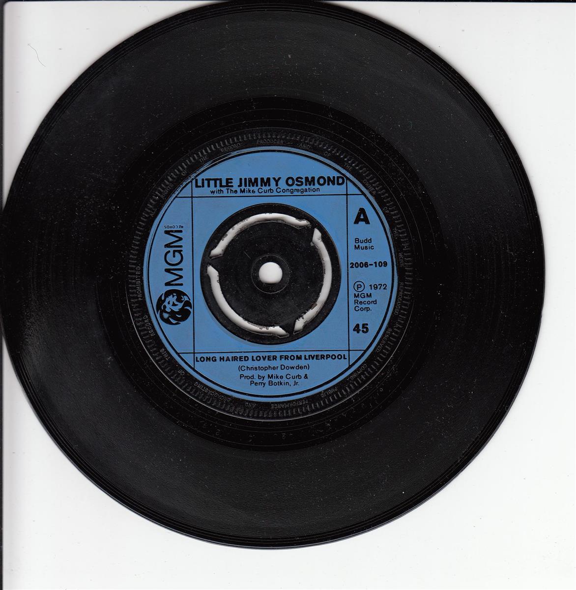 Little Jimmy Osmond - Long Haired Lover From Liverpool (UK)