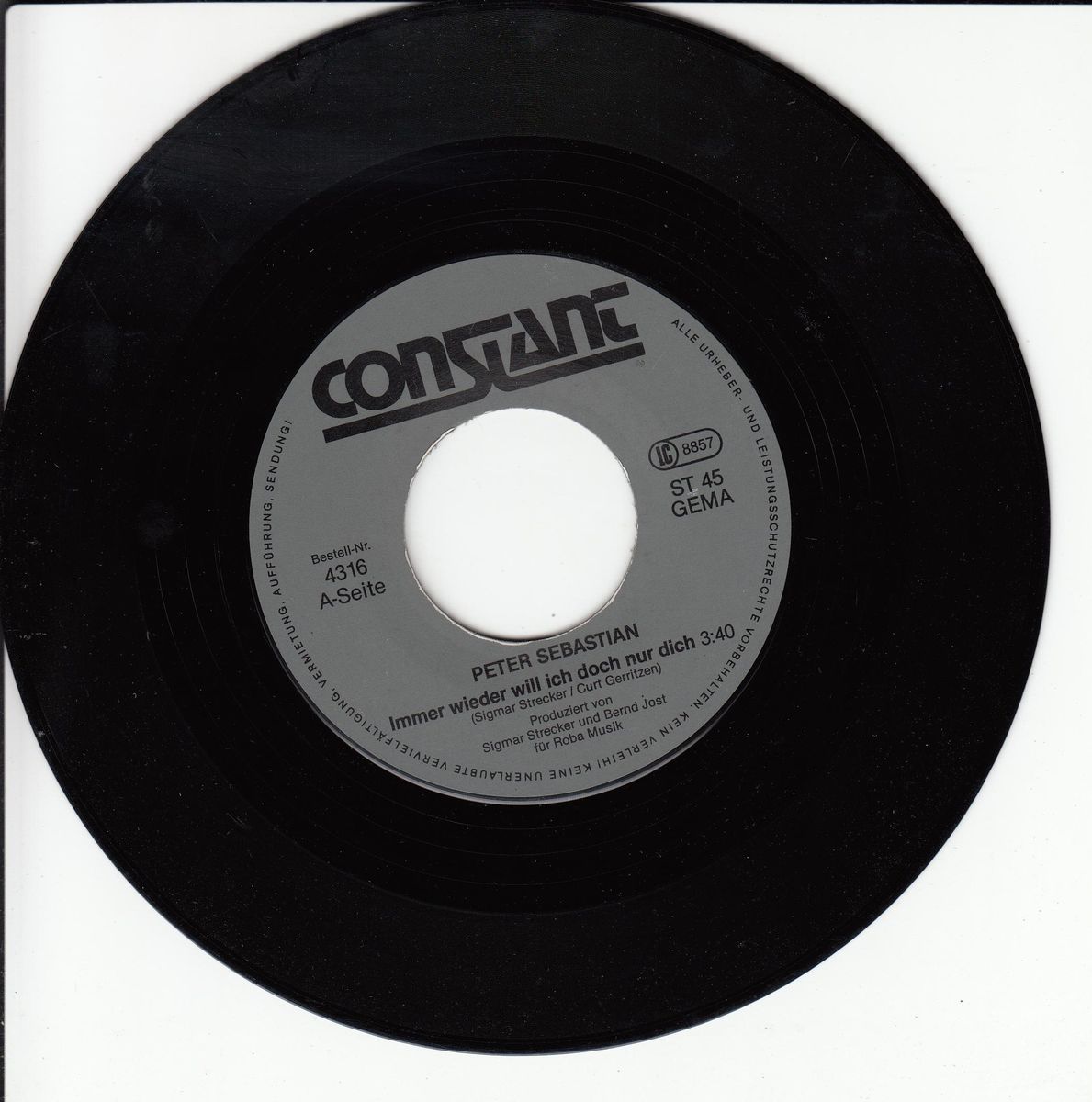 Peter Sebastian - Immer Wieder Will Ich Doch Nur Dich