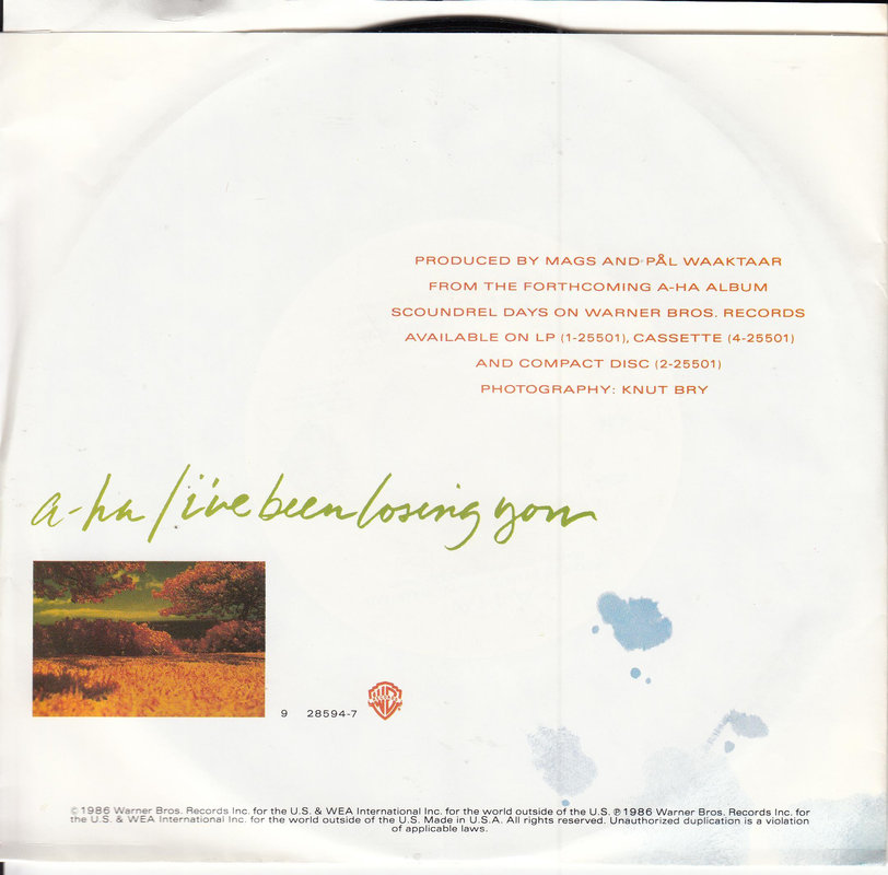 a-ha – I've Been Losing You (USA)