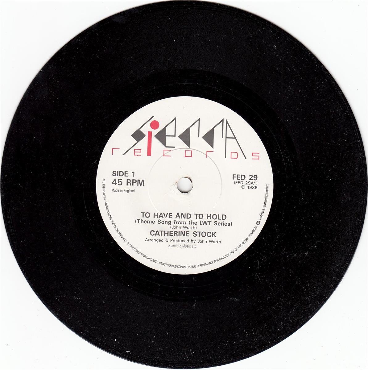 Catherine Stock - To Have And To Hold (UK)