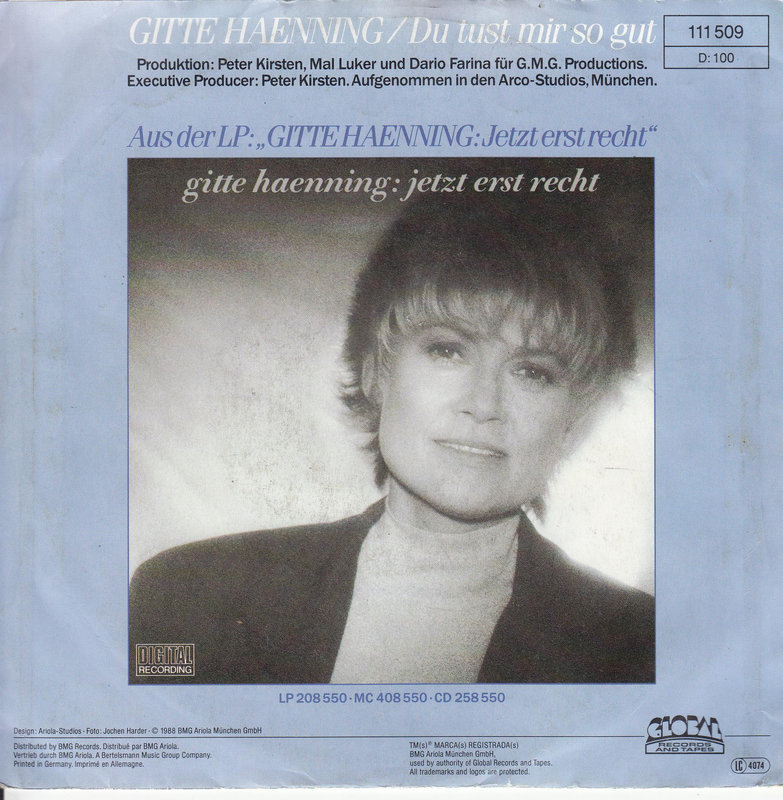 Gitte Haenning – Du Tust Mir So Gut