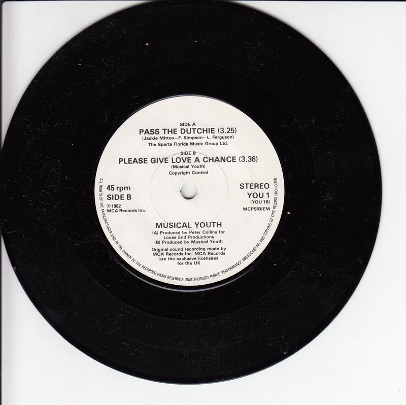 Musical Youth – Pass The Dutchie (UK)