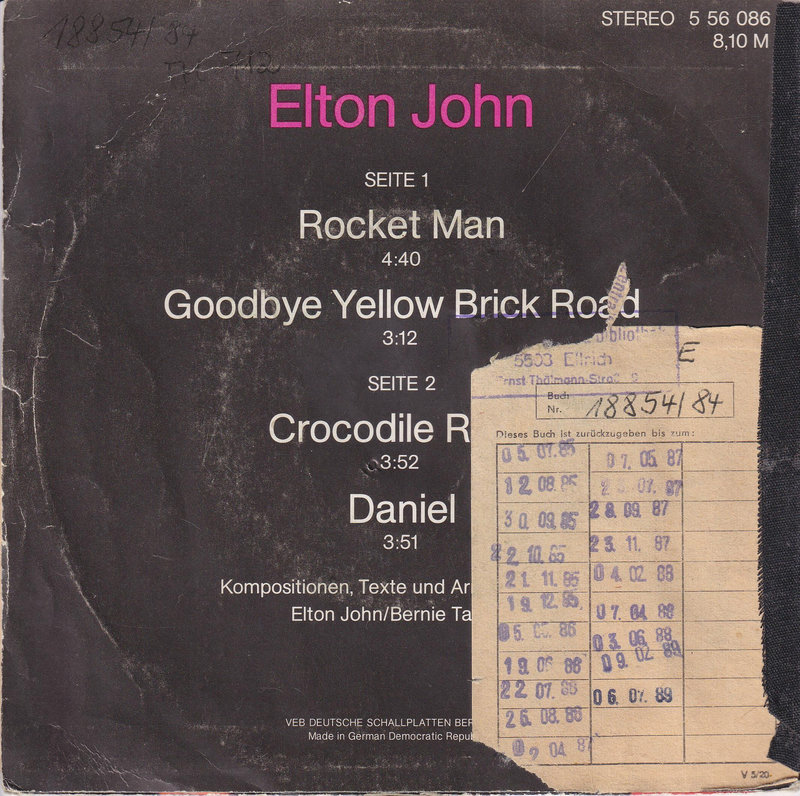 Elton John - Amiga Quartett (DDR)