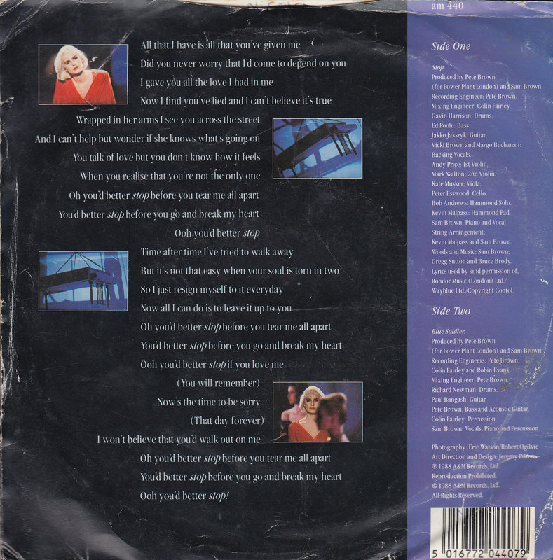 Sam Brown – Stop! (UK)