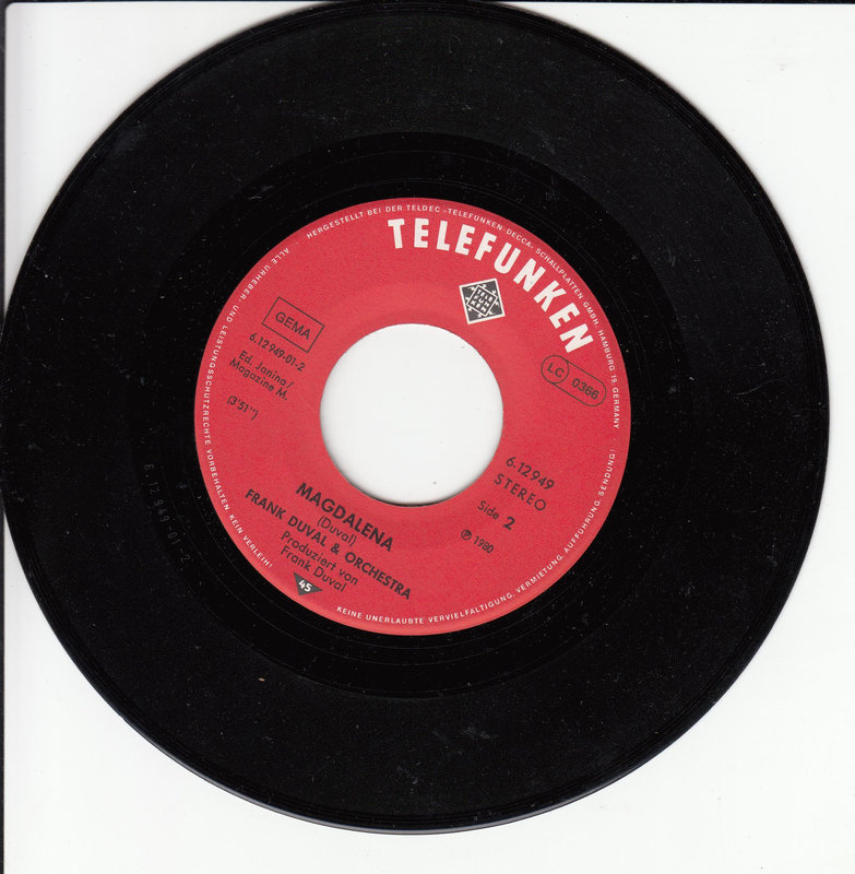 Frank Duval & Orchestra – Angel Of Mine