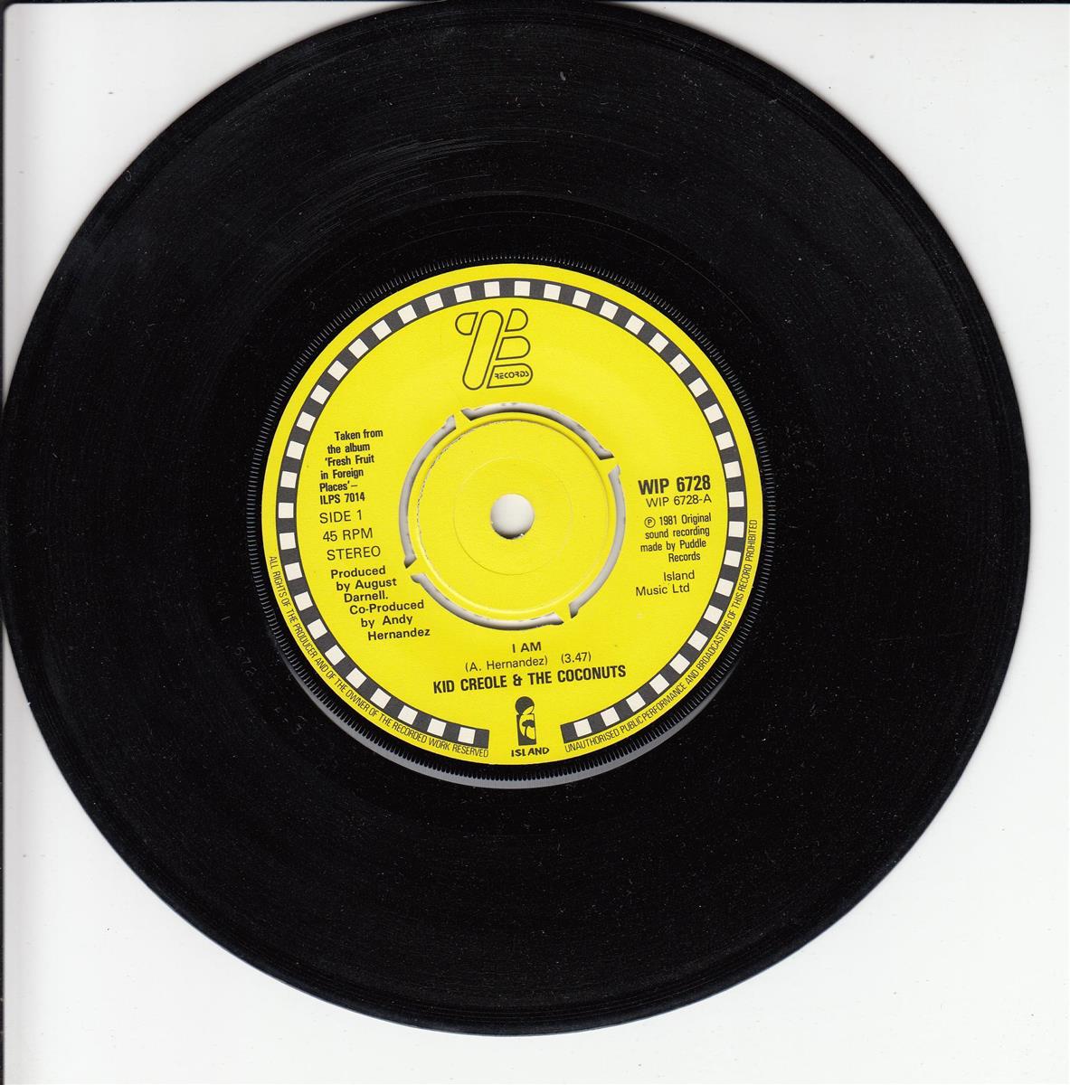 Kid Creole & The Coconuts - I Am (UK)