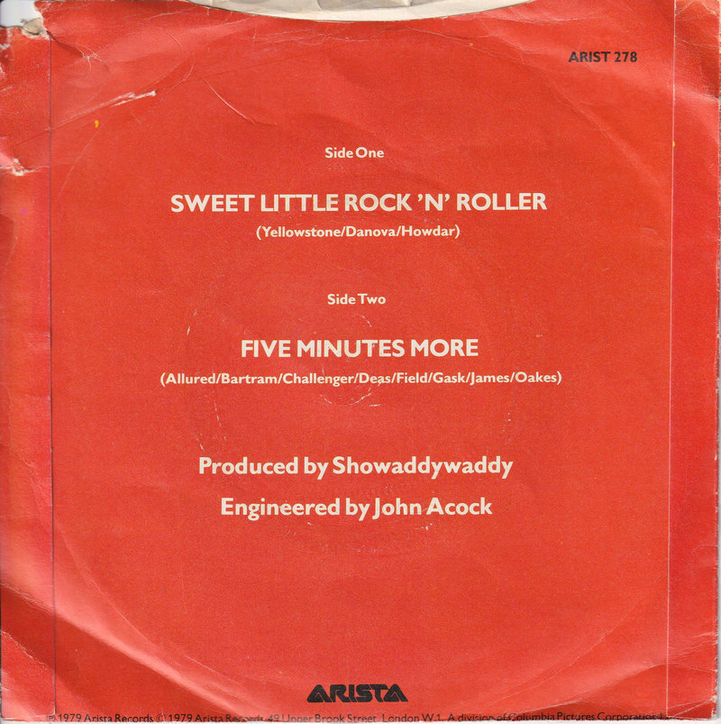 Showaddywaddy – Sweet Little Rock 'n' Roller (UK)